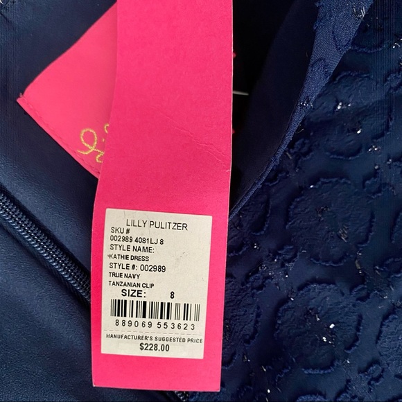 Lilly Pulitzer Kathie Dress- True Navy- 8 EUC - Picture 5 of 7